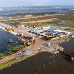 Ponte Vila Verde-Alqueidão : Trabalhos para execução de segundo pilar no rio a decorrer