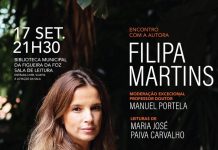 Filipa Martins apresenta novo romance nas 5as de Leitura na Figueira da Foz