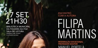 Filipa Martins apresenta novo romance nas 5as de Leitura na Figueira da Foz